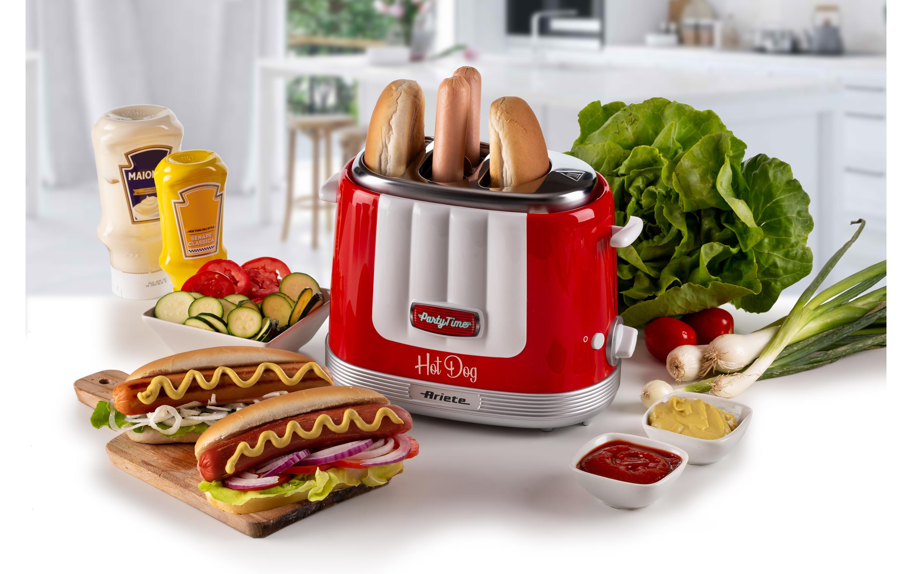 Ariete Hot Dog Maschine Party Time ARI-206-RD Rot/Weiss