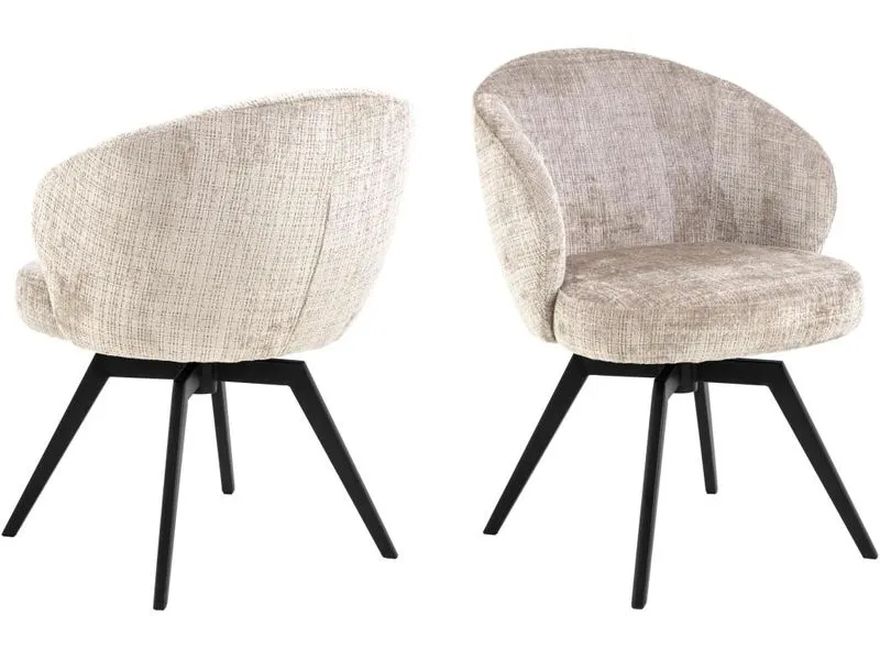 AC Design Stuhl Darlene 1 Stück, Beige AC Design Stuhl Darlene 1 Stück, Beige