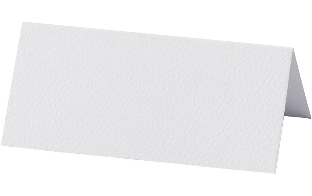 Creativ Company Tischkarte 9 x 4 cm, 20 Stück, Weiss