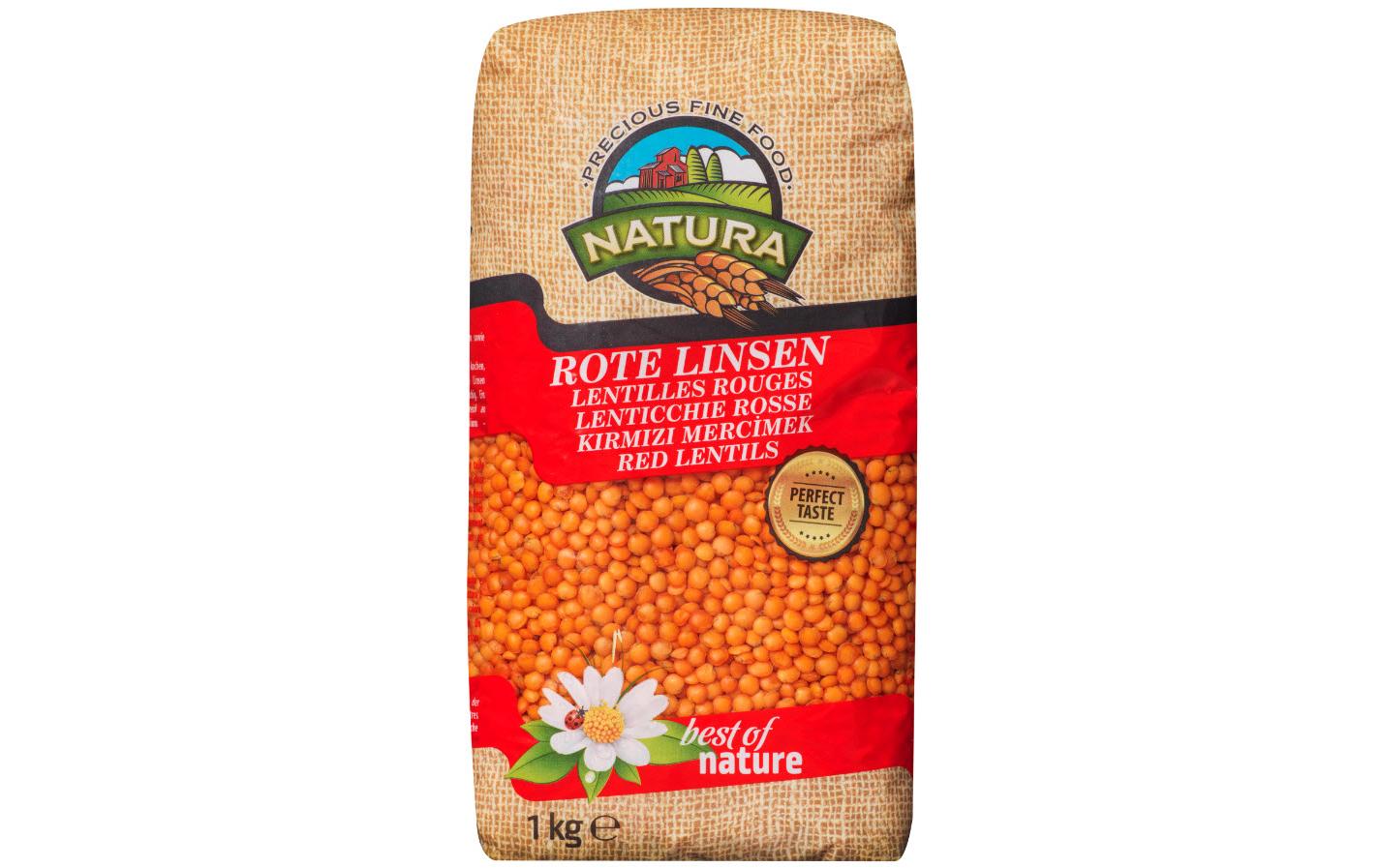 Natura Rote Linsen 1 kg Natura Rote Linsen 1 kg