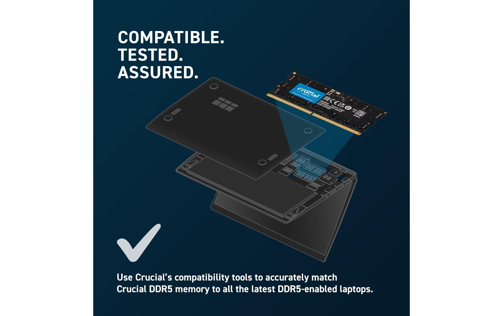 Crucial SO-DDR5-RAM CT32G56C46S5 5600 MHz 1x 32 GB