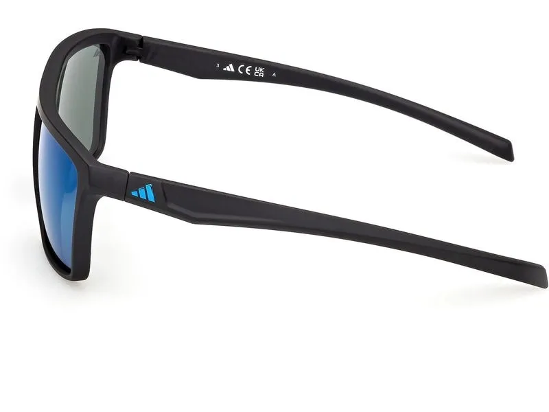 adidas ES0002 Sport Sonnenbrille Matte Black, Blue adidas ES0002 Sport Sonnenbrille Matte Black, Blue