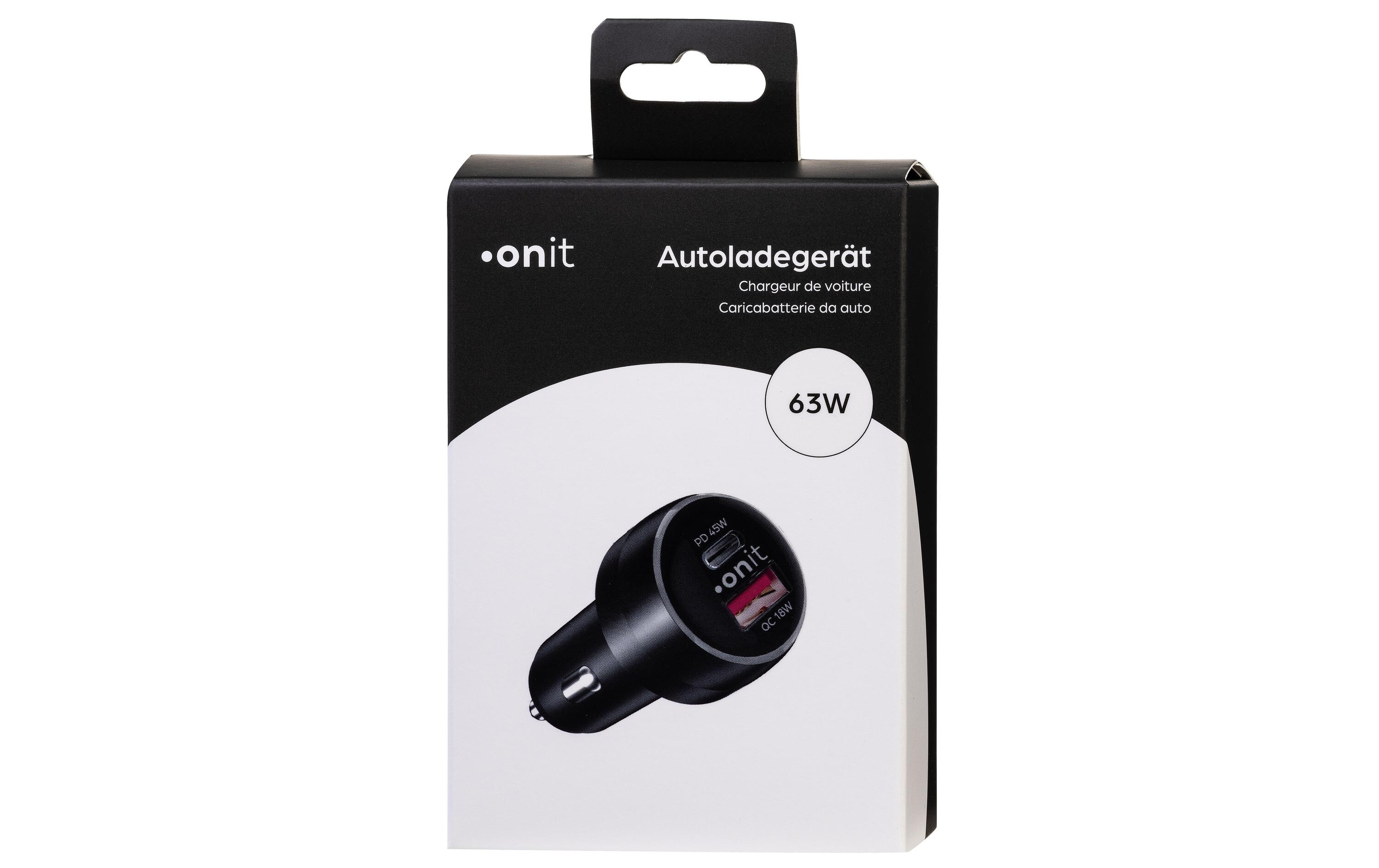 onit Autoladegerät Dual 63 W PD