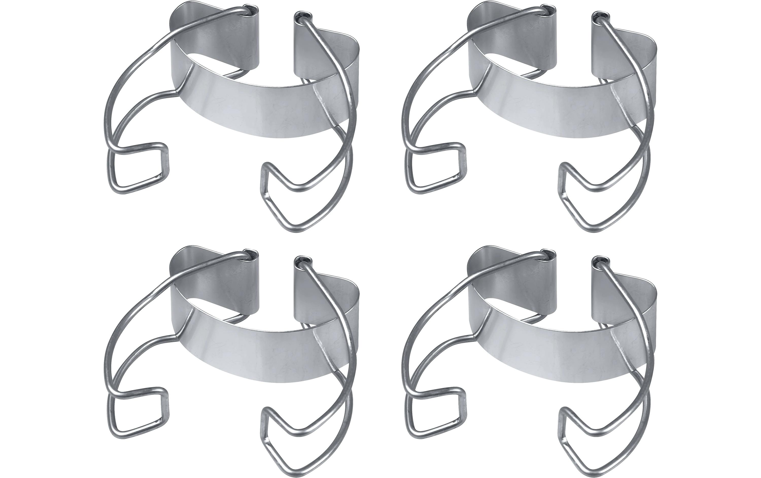 Dr.Oetker Verschlussklammer 4 Stück, Silber