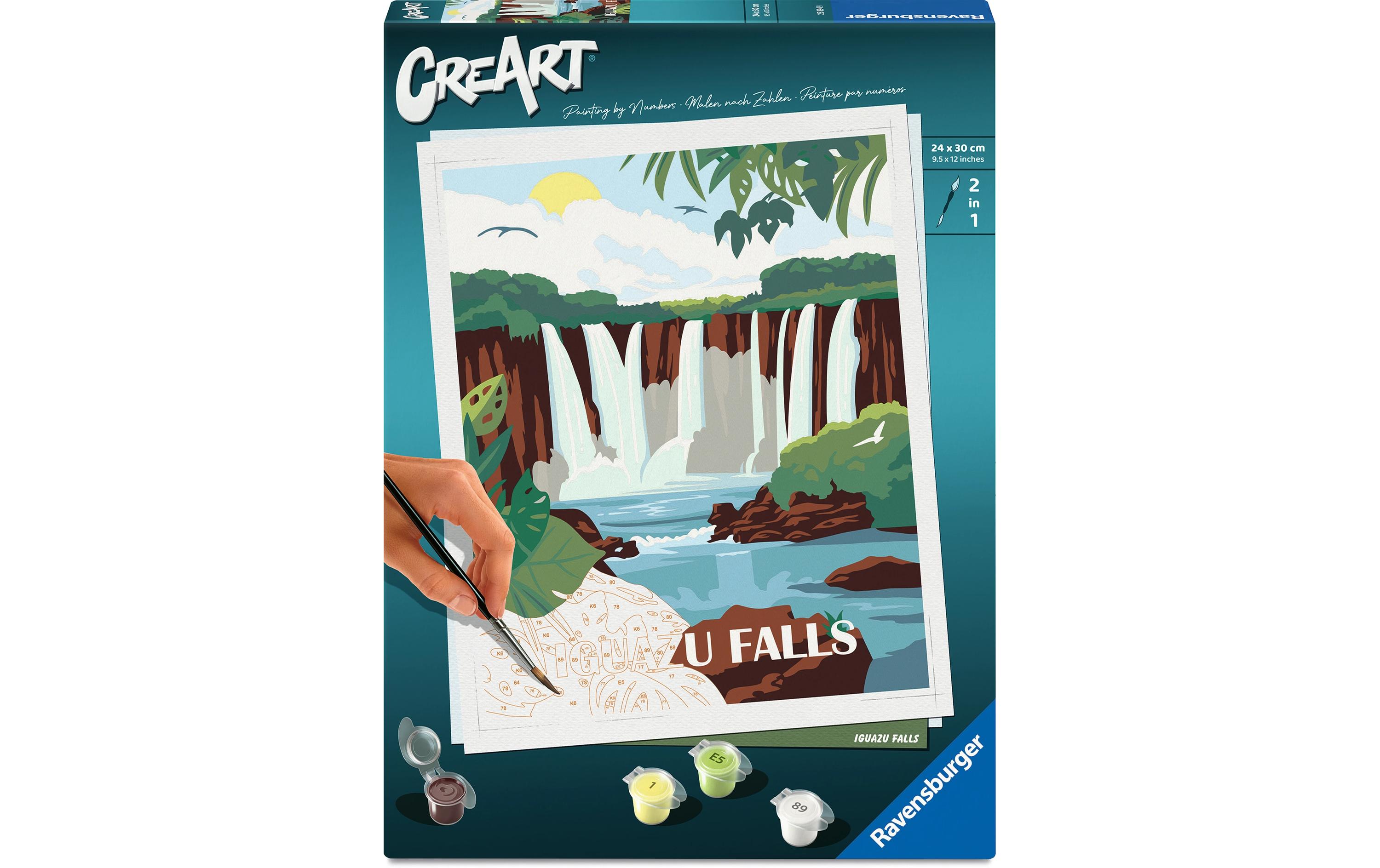 Ravensburger Malen nach Zahlen CreArt – Iguazu Wasserfälle