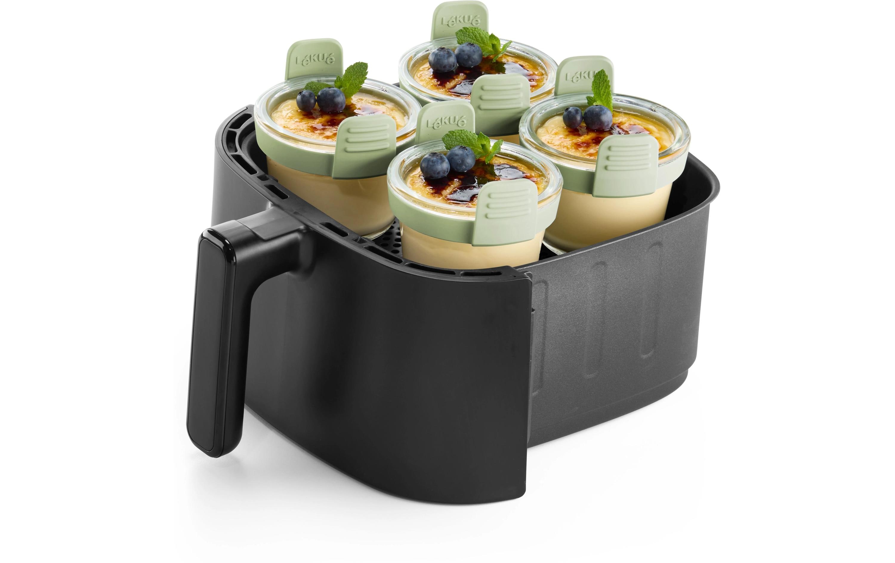 Lékué Backeinsatz Glasbehälter Mini Cups, 4 Stück