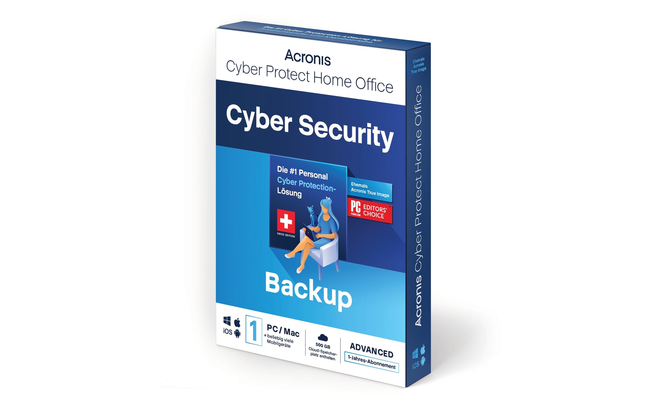Acronis Cyber Protect Home Office Advanced Box, Subscr. 1 PC, 1 Jahr