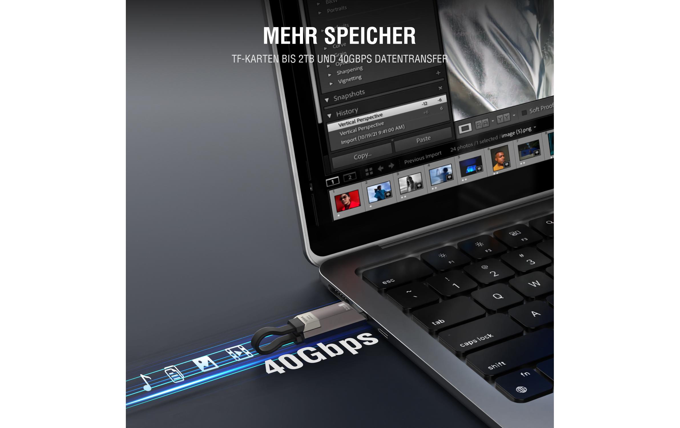 4smarts USB4-Kabel Enterprise Storage 240 W USB C - USB C 0.14 m 4smarts USB4-Kabel Enterprise Storage 240 W USB C - USB C 0.14 m