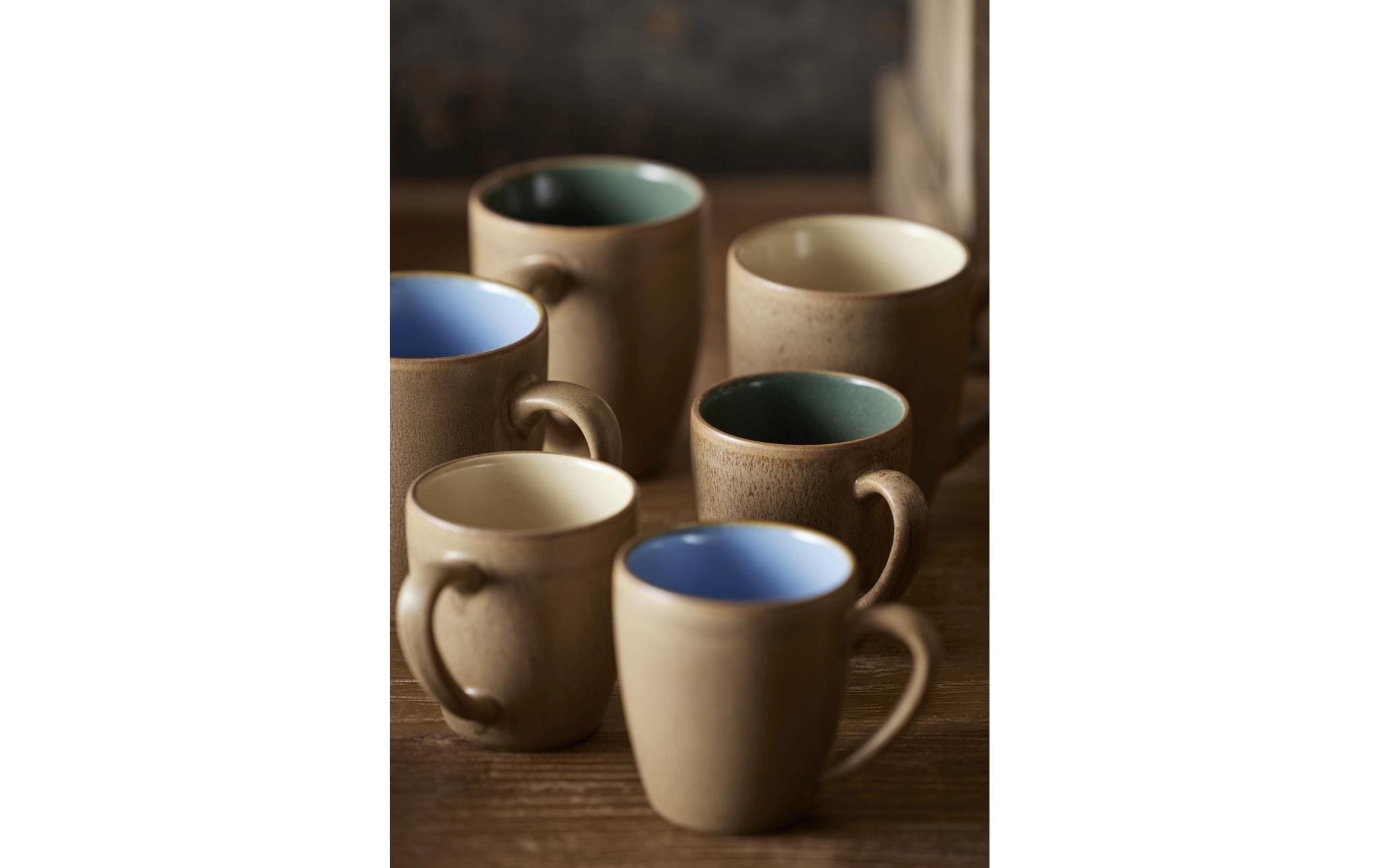 Bitz Kaffeetasse Wood 190 ml, 6 Stück, Wood/Ocean