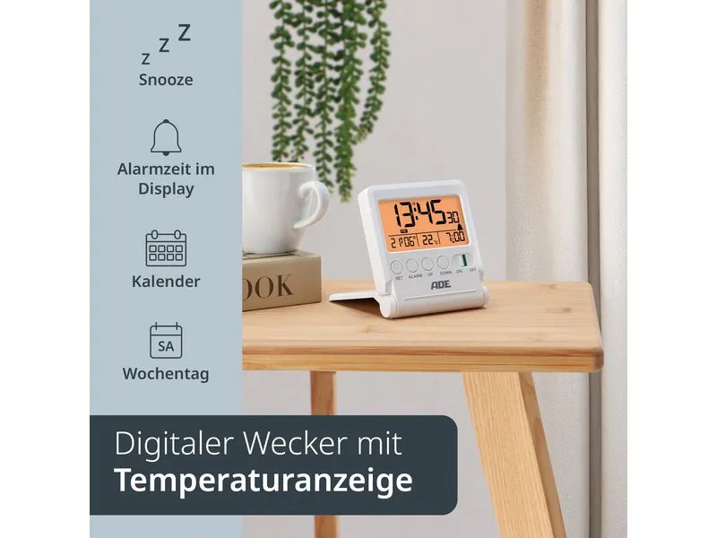 ADE Digitalwecker CK2507-1 Weiss ADE Digitalwecker CK2507-1 Weiss
