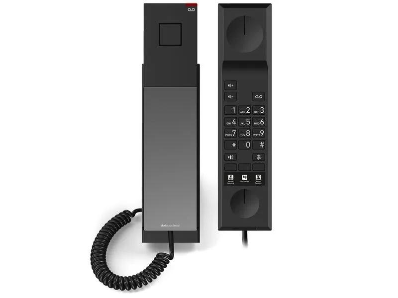snom Tischtelefon HD300A, Analoges Hoteltelefon Schwarz snom Tischtelefon HD300A, Analoges Hoteltelefon Schwarz
