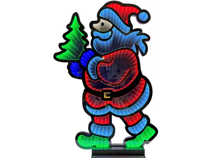 Dameco LED-Figur Infinity Santa, 435 LEDs, 60 cm, Mehrfarbig Dameco LED-Figur Infinity Santa, 435 LEDs, 60 cm, Mehrfarbig