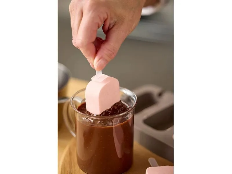 Blomsterberg Glaceform Silikon, Latte, 4 Stück