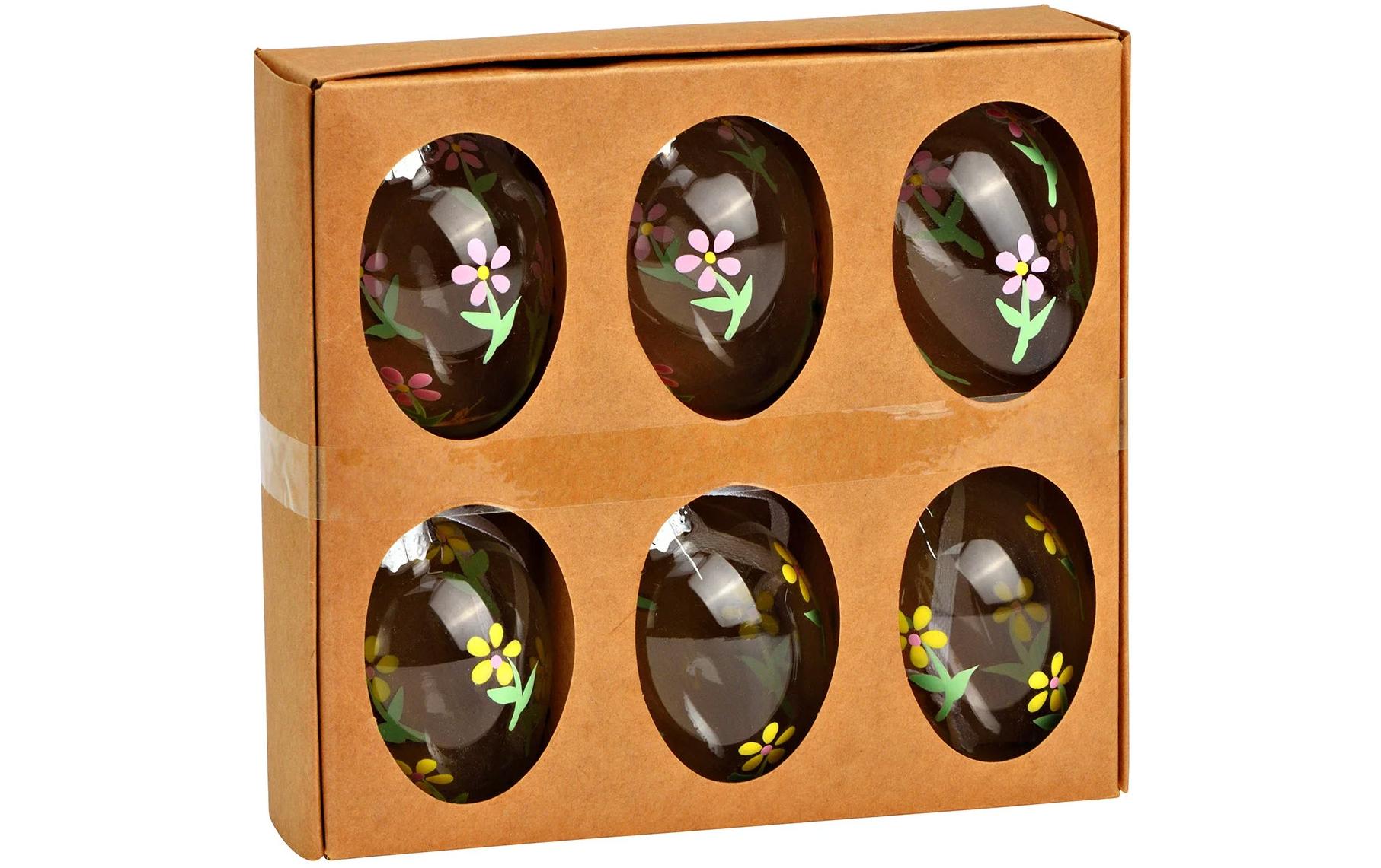 G. Wurm Aufhänger Ostereier 6 Stück, Mehrfarbig