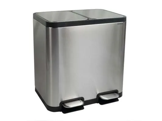 Maul Abfalleimer Cycle 20 + 20 l, Schwarz/Silber Maul Abfalleimer Cycle 20 + 20 l, Schwarz/Silber