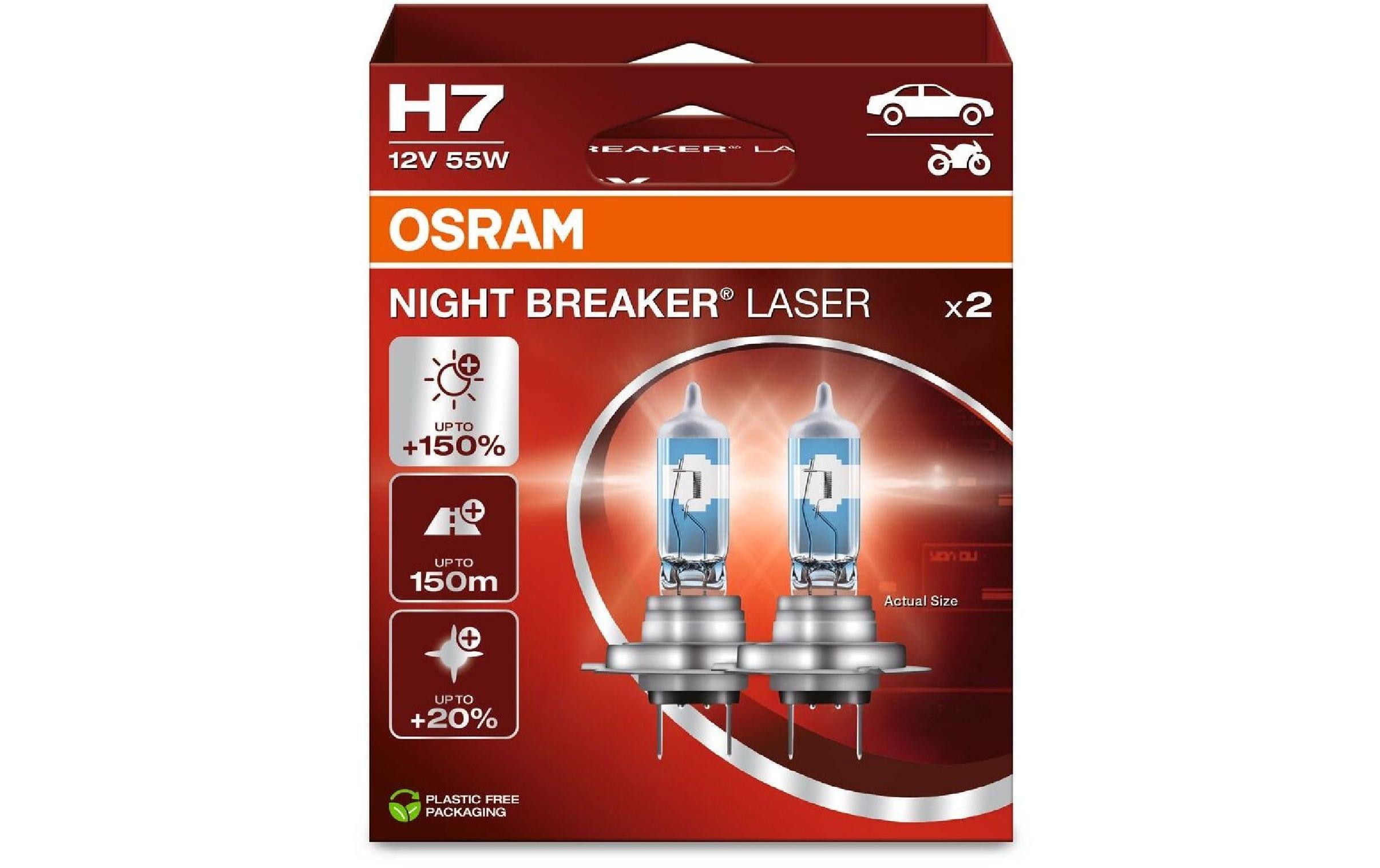 OSRAM H7 Night Breaker Laser Xenarc Duobox PKW