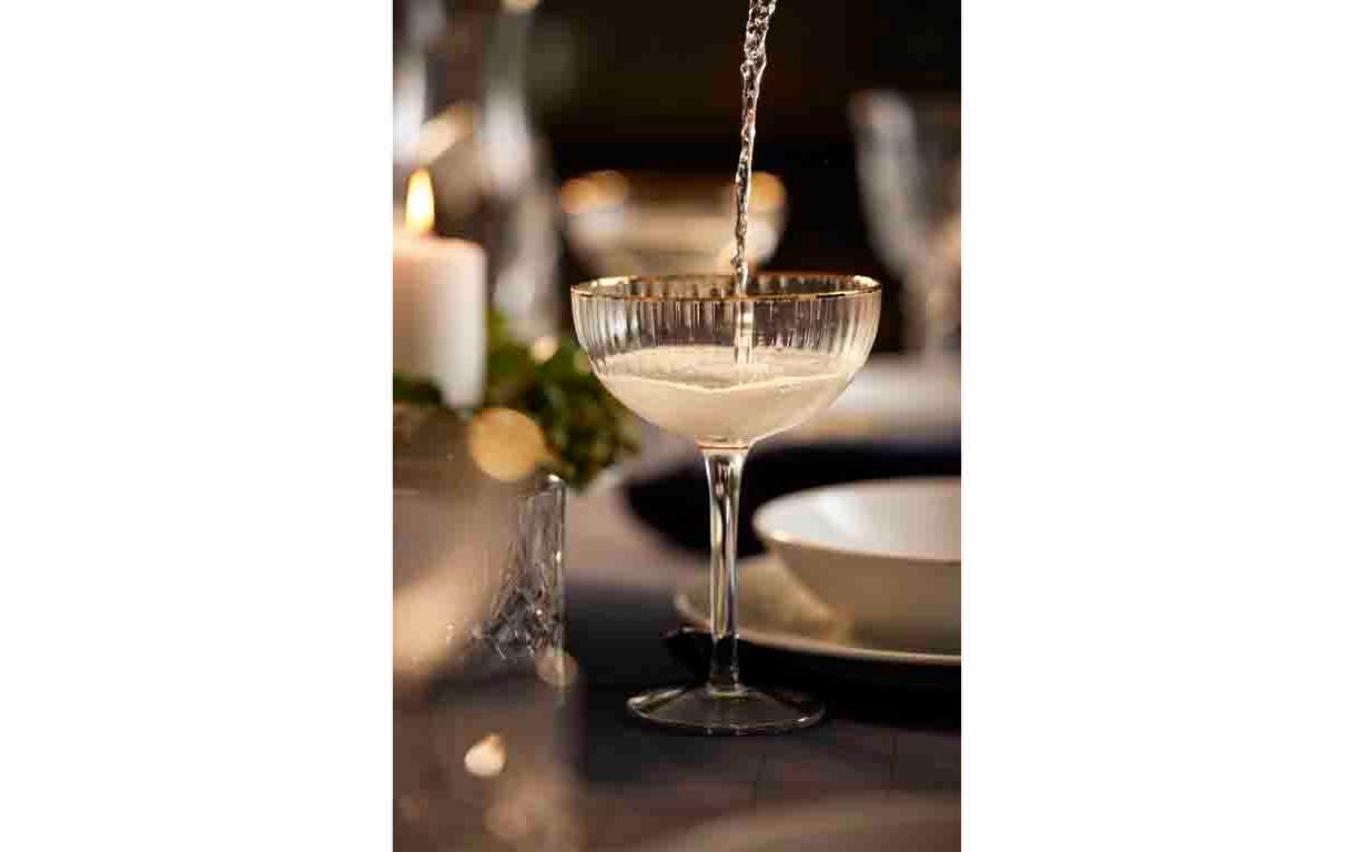 Lyngby Cocktailglas Palermo Gold 4 Stück, 31.5 cl