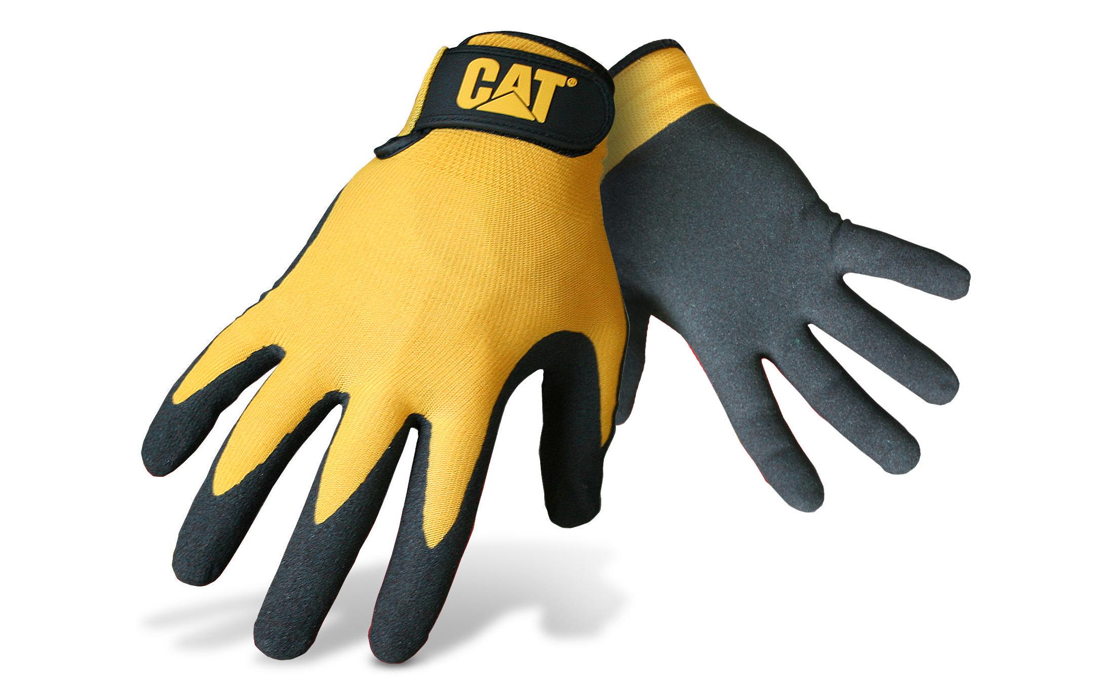 CAT Arbeitshandschuh Nitril, L, Gelb/Grau, 1 Paar CAT Arbeitshandschuh Nitril, L, Gelb/Grau, 1 Paar