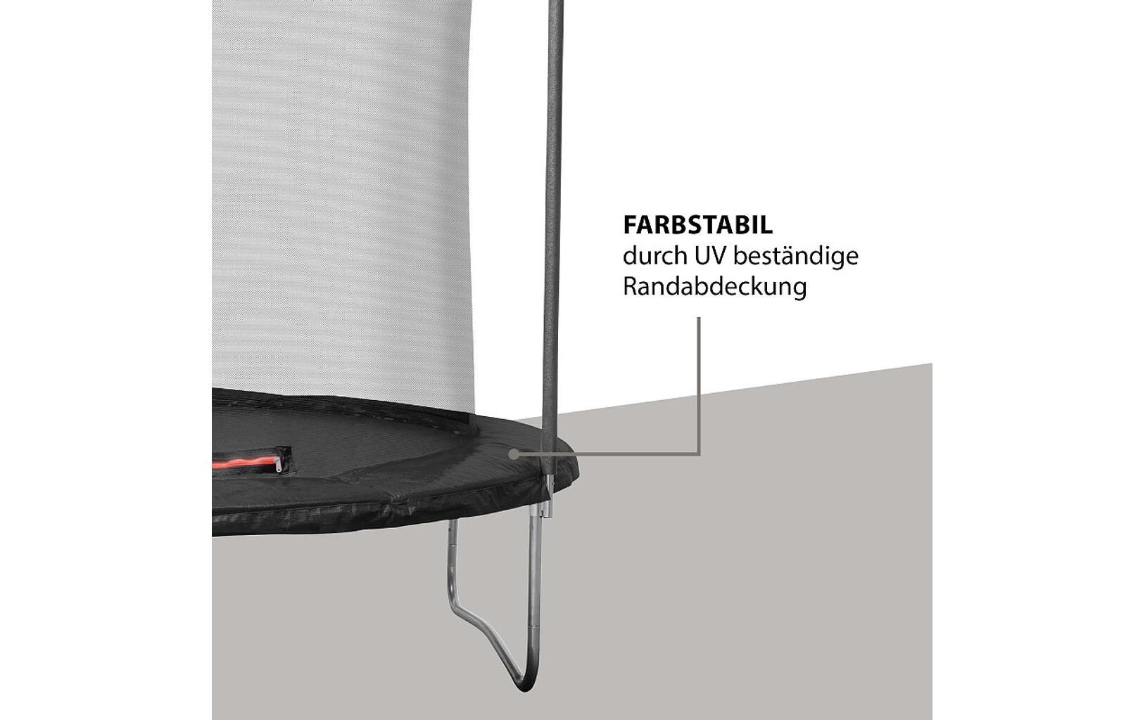 Hudora First Trampolin 250 V rund, Schwarz