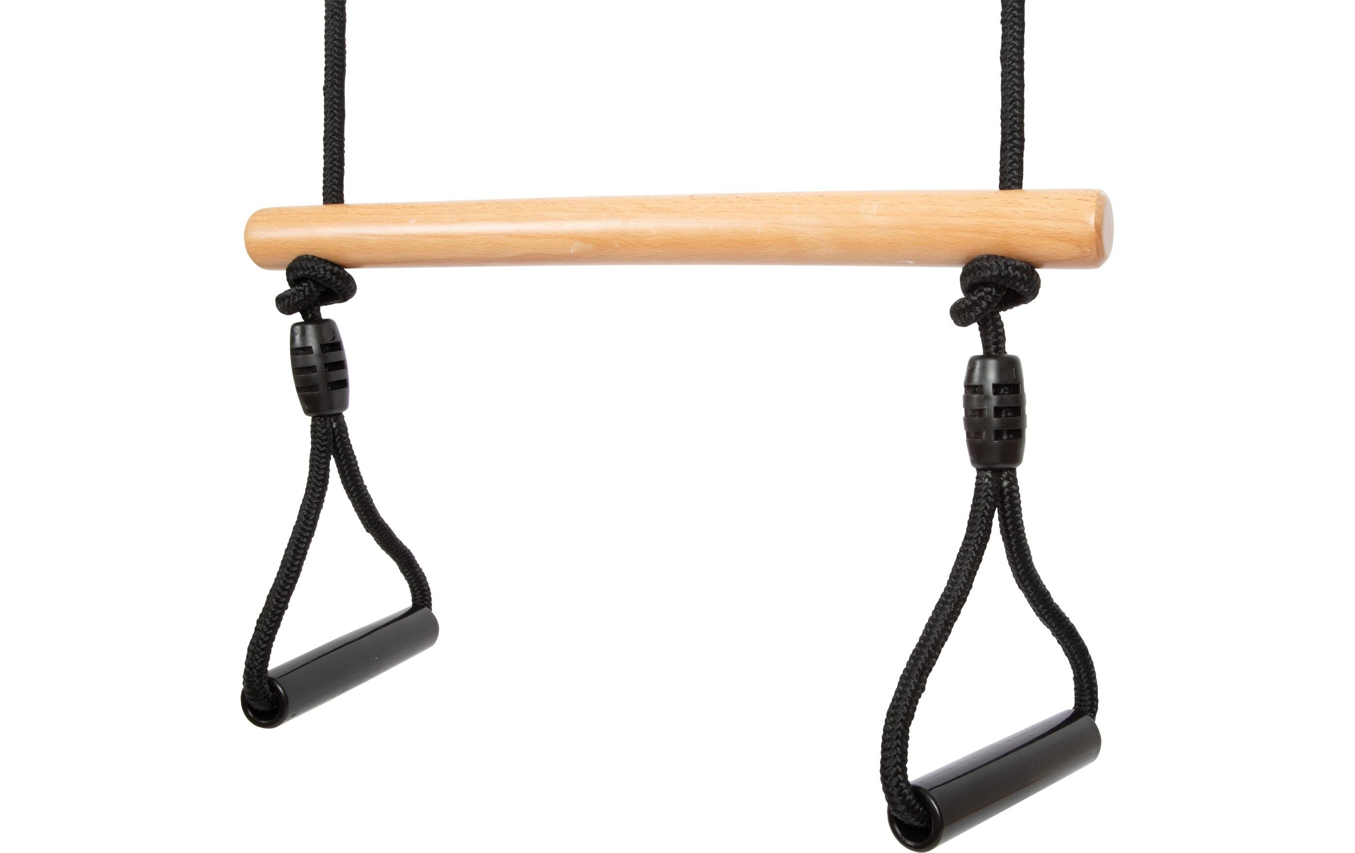 small foot Trapezschaukel mit Turnringen «Black Line»