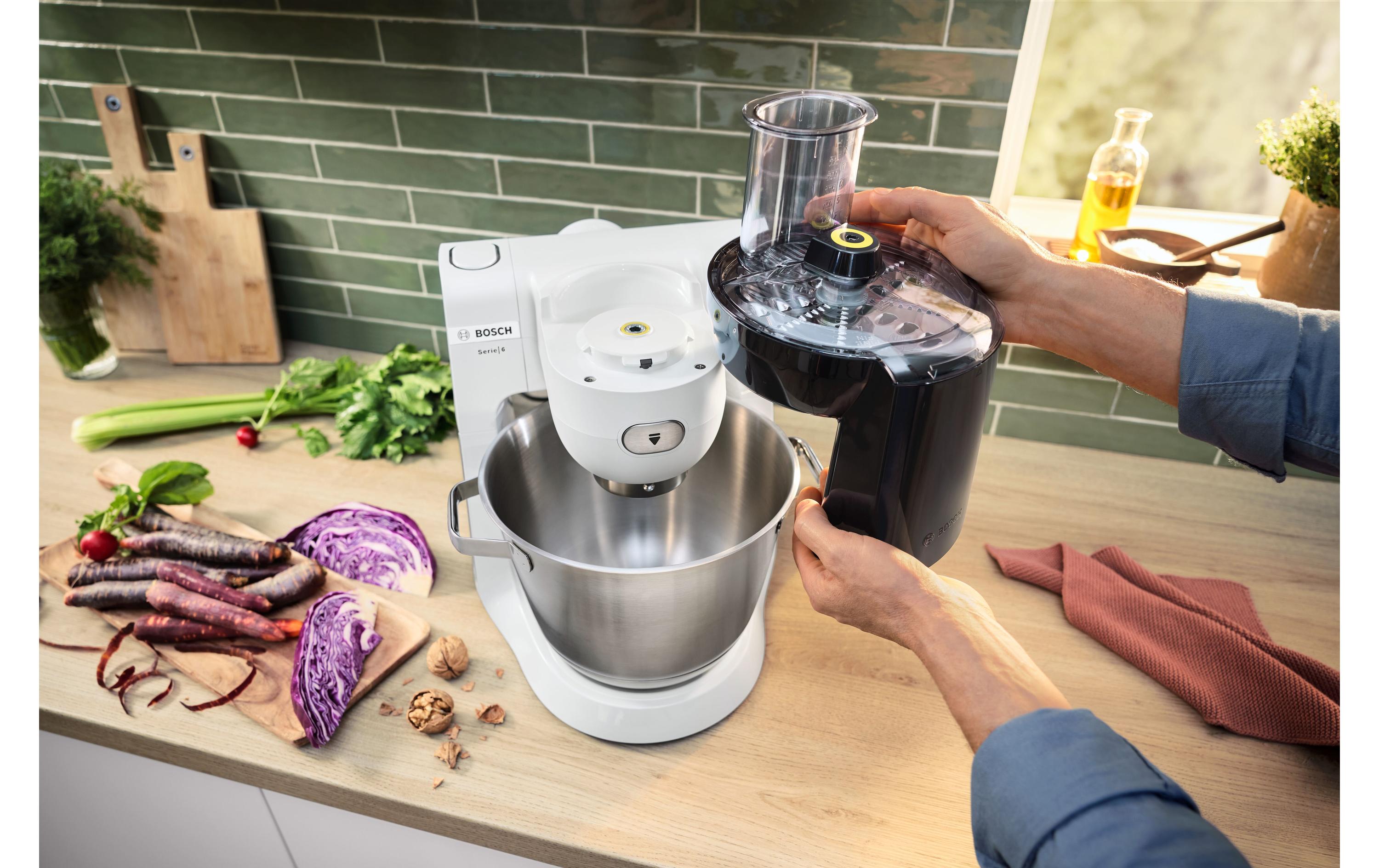 Bosch Küchenmaschine Serie 6 MUMS6EW22 Edelstahl/Weiss