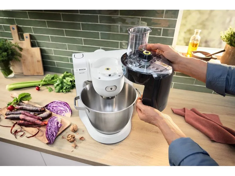 Bosch Küchenmaschine Serie 6 MUMS6EW22 Edelstahl/Weiss