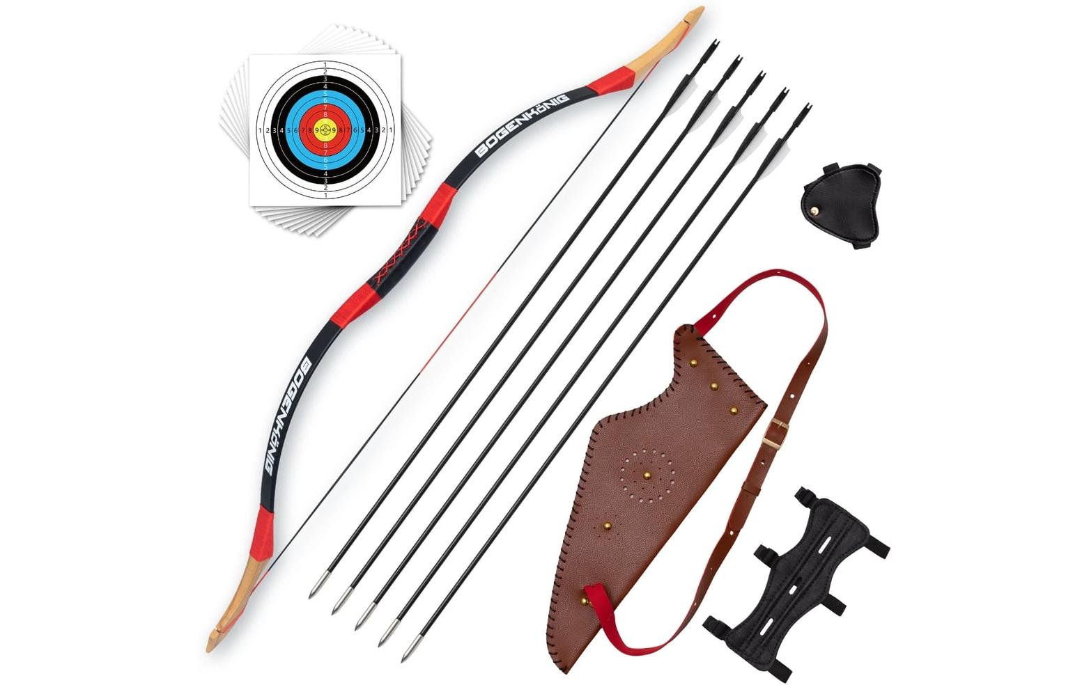 Bogenkönig Bogenschiess-Set mit Köcher 30 lbs