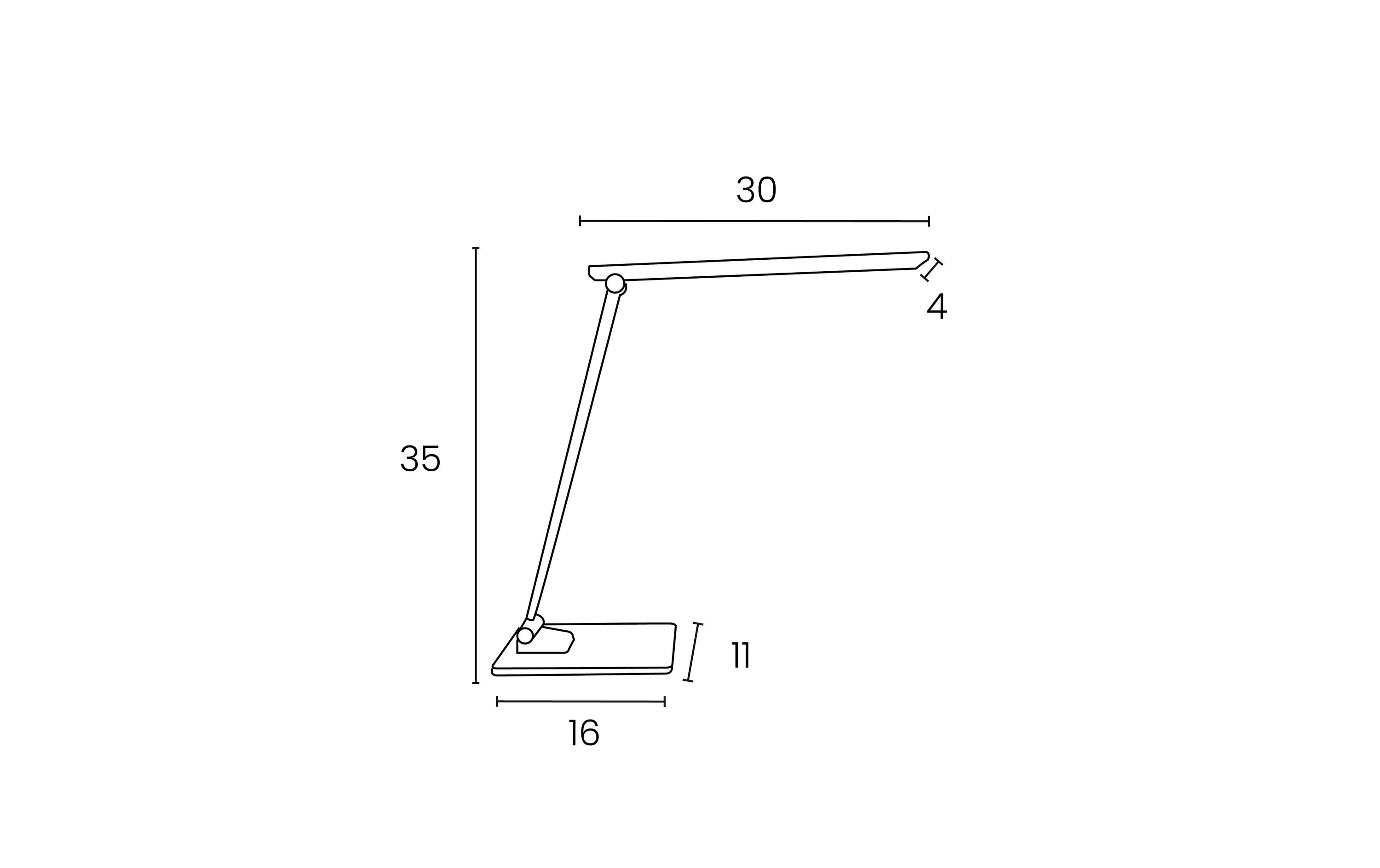 UNiLUX Schreibtischleuchte Popy 408 lm, Weiss