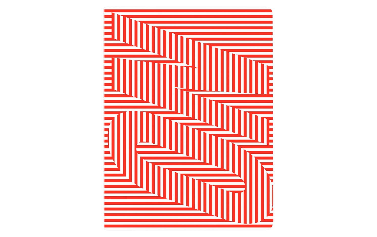 Nuuna Notizbuch Graphic L On-Off 22 x 16.5 cm, Dot, Rot/Weiss
