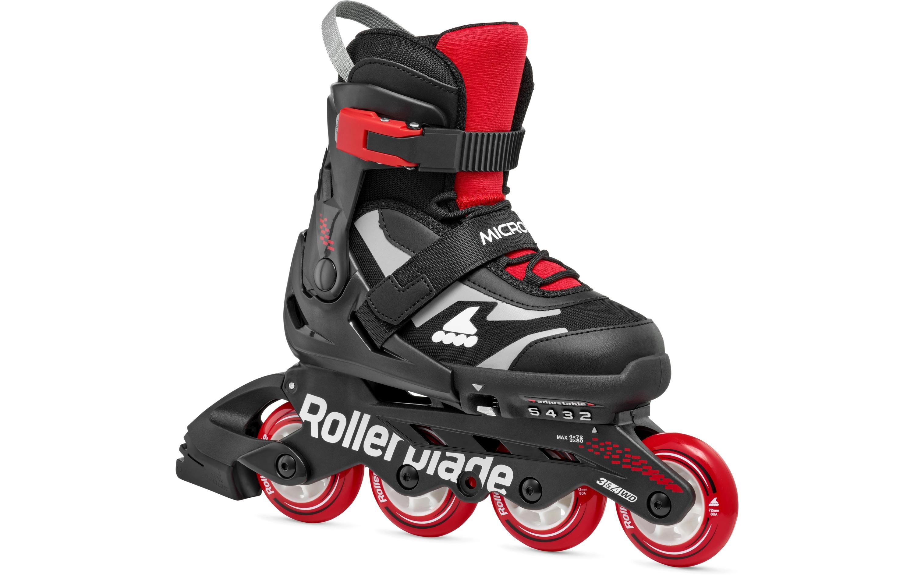 ROLLERBLADE Inline-Skates Microblade Schwarz/Rot, 33-36.5