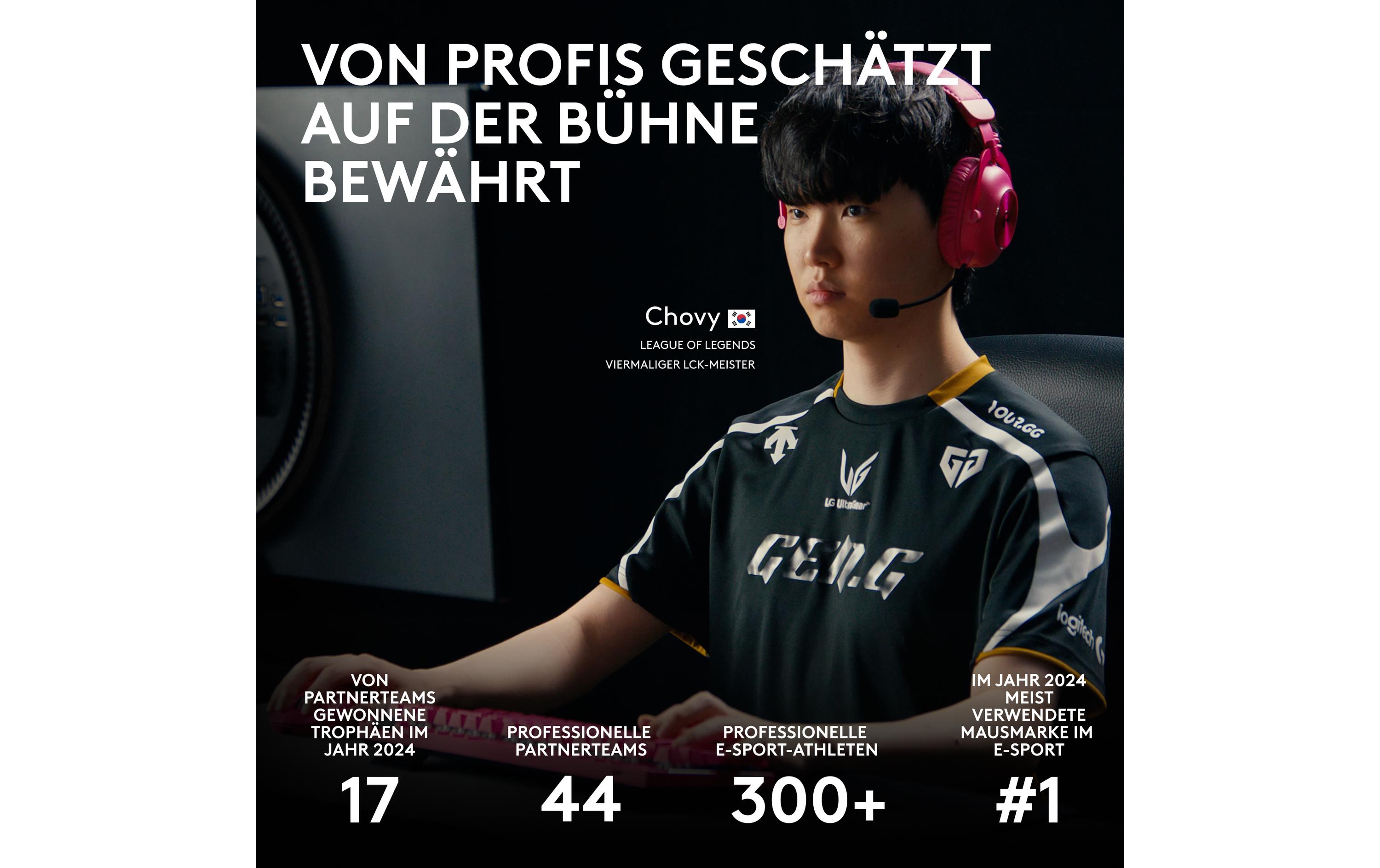 Logitech Gaming-Maus Pro X Superlight Dex Weiss