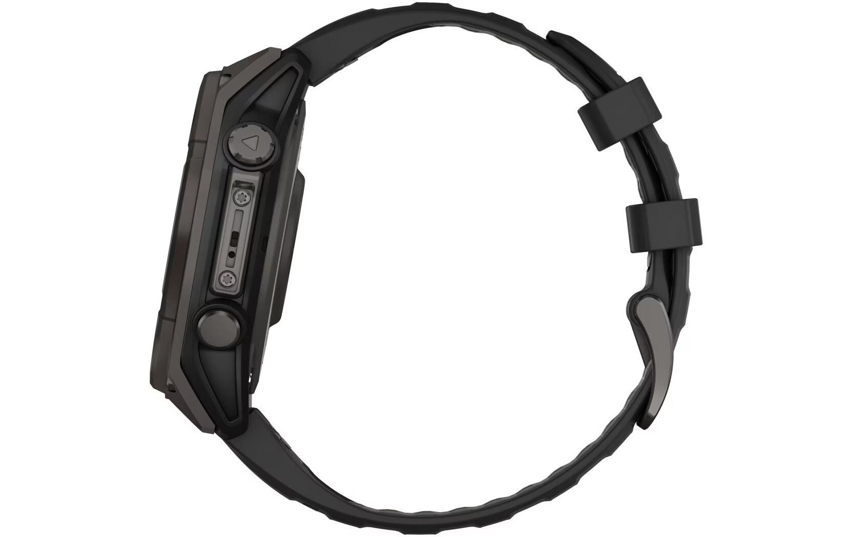 GARMIN Sportuhr Fenix 8 Solar Sapphire, 47 mm Schwarz
