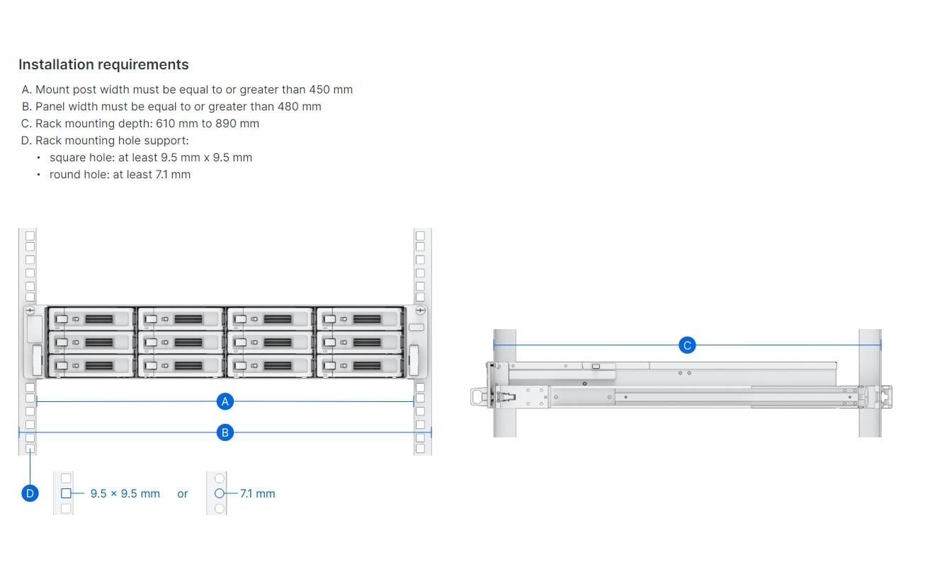 Synology Rackmount-Kit Rail Kit RKS-02 Sliding Synology Rackmount-Kit Rail Kit RKS-02 Sliding