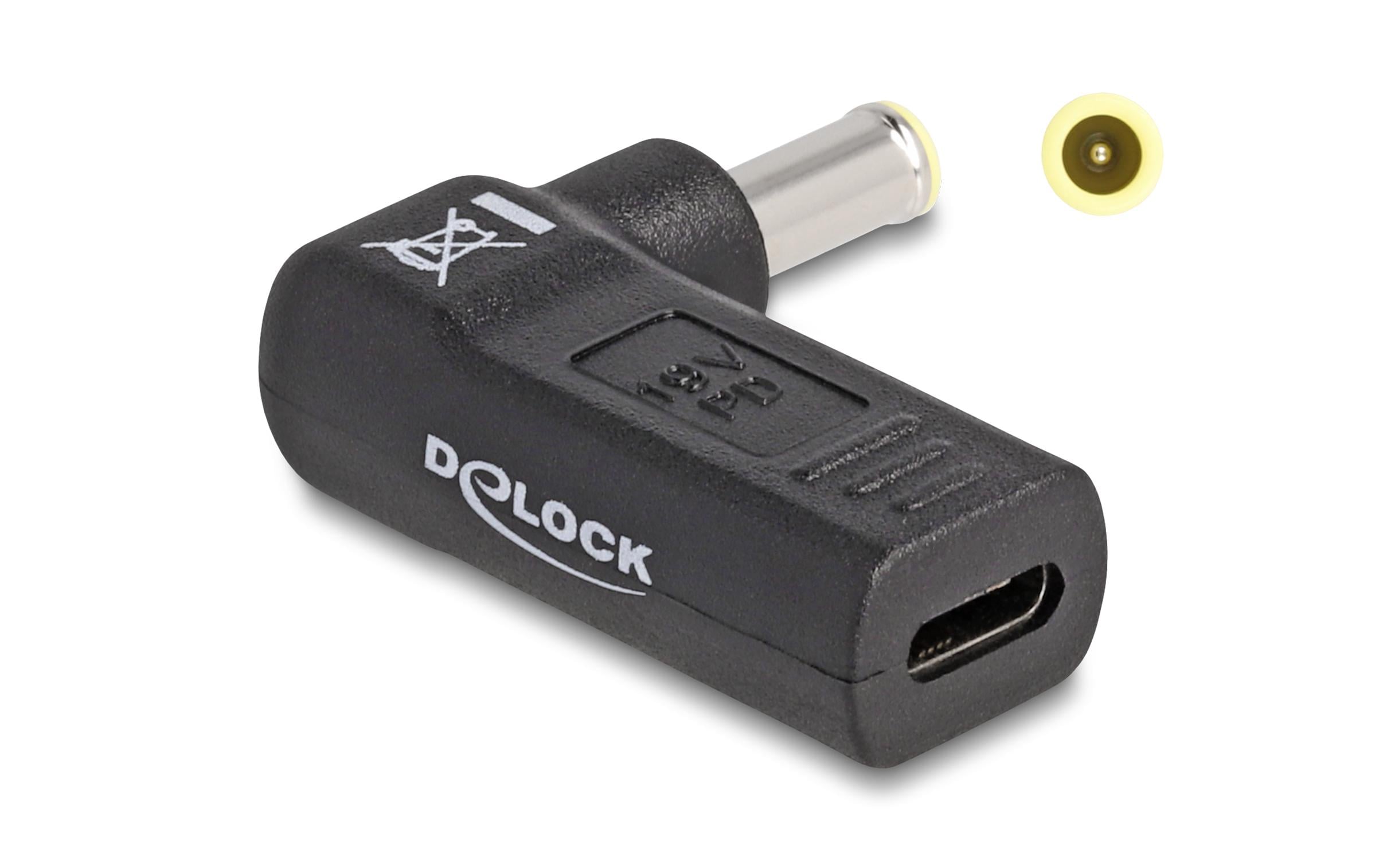 Delock Adapter USB-C zu Samsung 5.5 x 3.0 mm 90° gewinkelt Delock Adapter USB-C zu Samsung 5.5 x 3.0 mm 90° gewinkelt