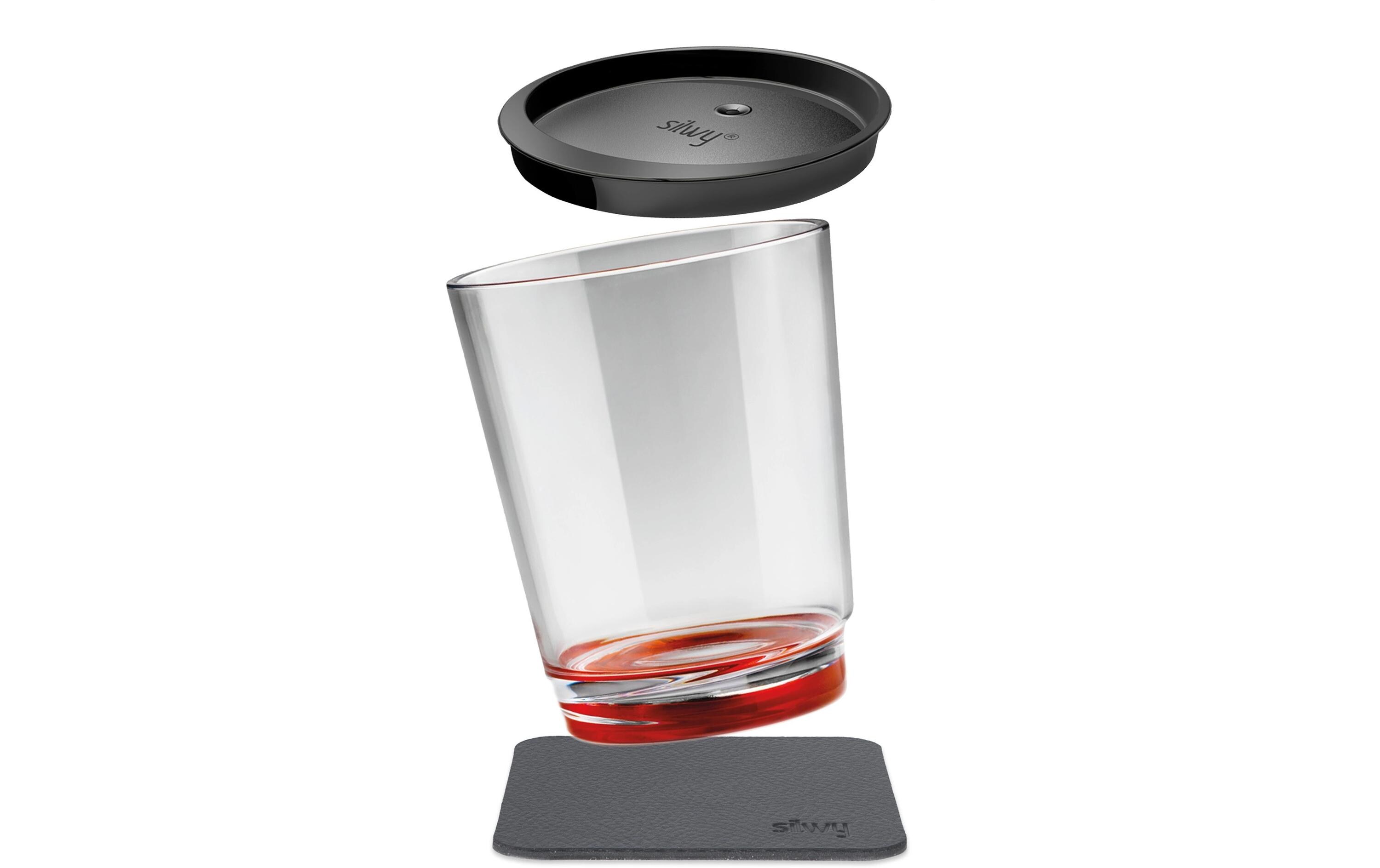 Silwy Magnet-Kunststoff-Trinkbecher Triple Rot
