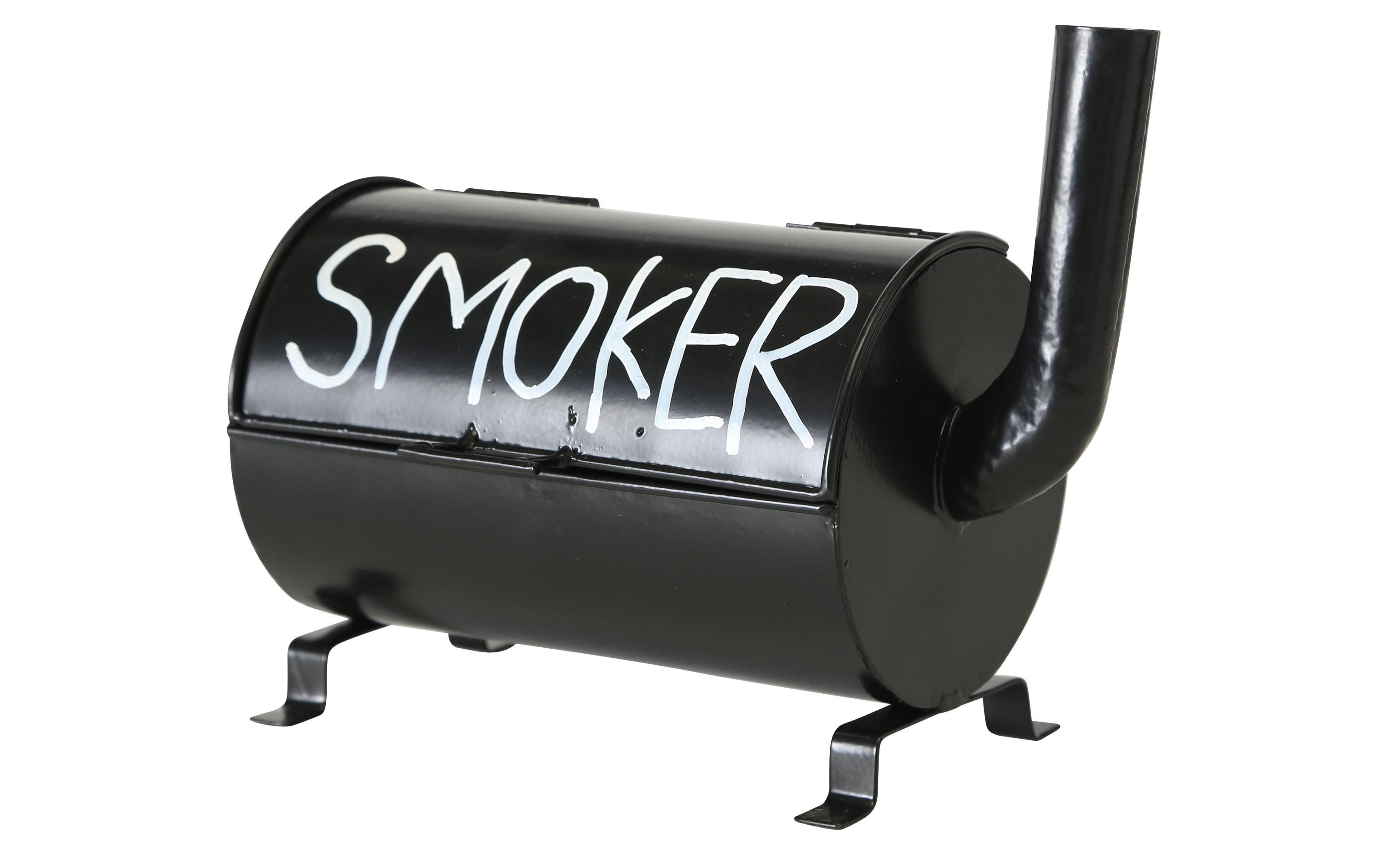 Boltze Aschenbecher Smoker Schwarz