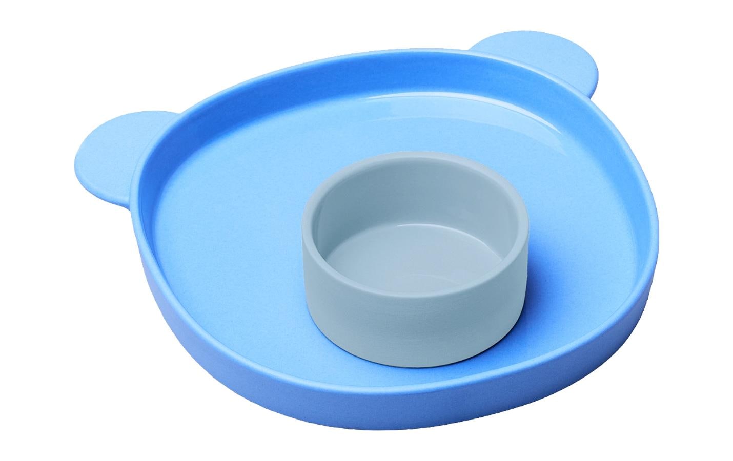 Chic Mic Kinderteller und Schale Good Mood Blueberry Bear Chic Mic Kinderteller und Schale Good Mood Blueberry Bear