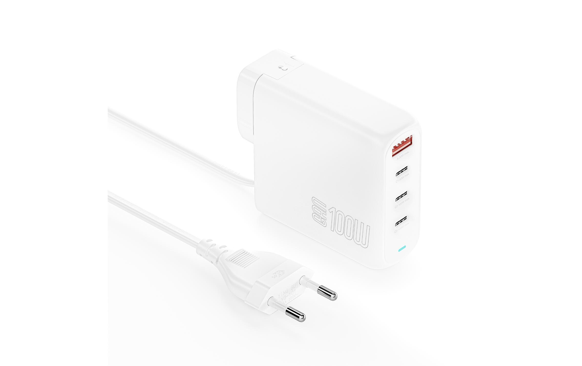 4smarts Ladegerät GaN Flex Pro 100W 3 USB-C+1 USB-A Travel Edition 4smarts Ladegerät GaN Flex Pro 100W 3 USB-C+1 USB-A Travel Edition