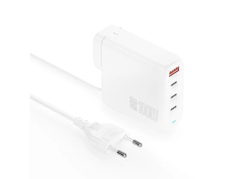 4smarts Ladegerät GaN Flex Pro 100W 3 USB-C+1 USB-A Travel Edition