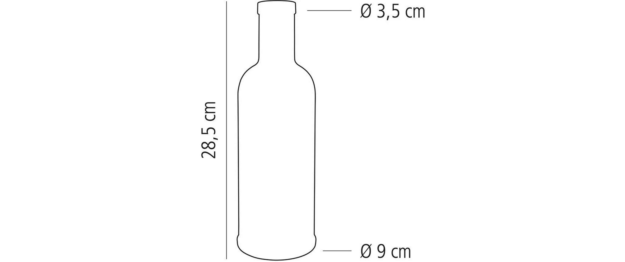 APS Flasche Stripes 1 Liter, Transparent