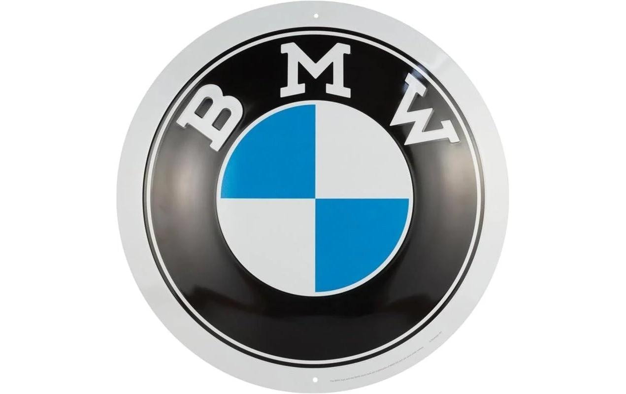 Nostalgic Art Schild BMW Blau/Schwarz/Weiss