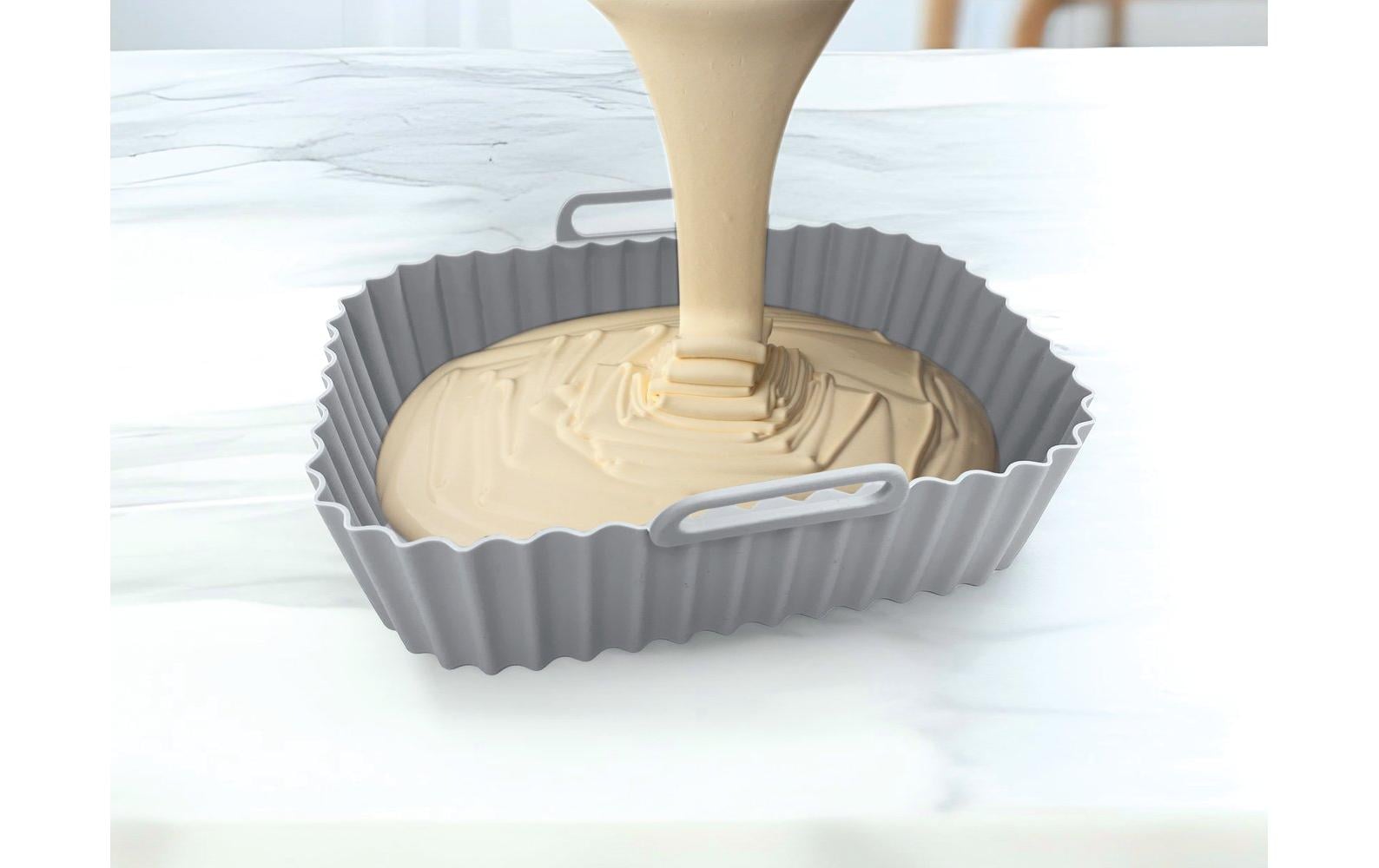 GOURMETmaxx Auflaufform-Set 2 Stück Eckig, Grau/Mint,1500 ml