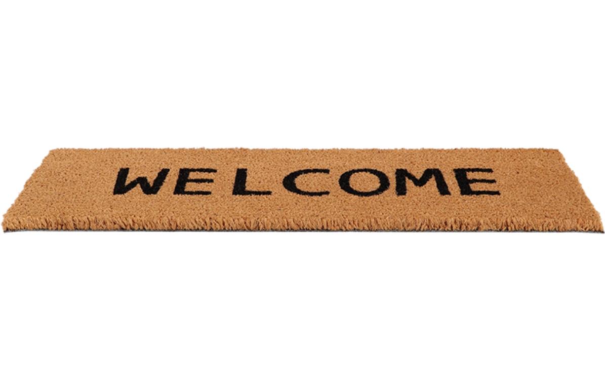 Esschert Design Fussmatte «Welcome» 25 cm x 75 cm