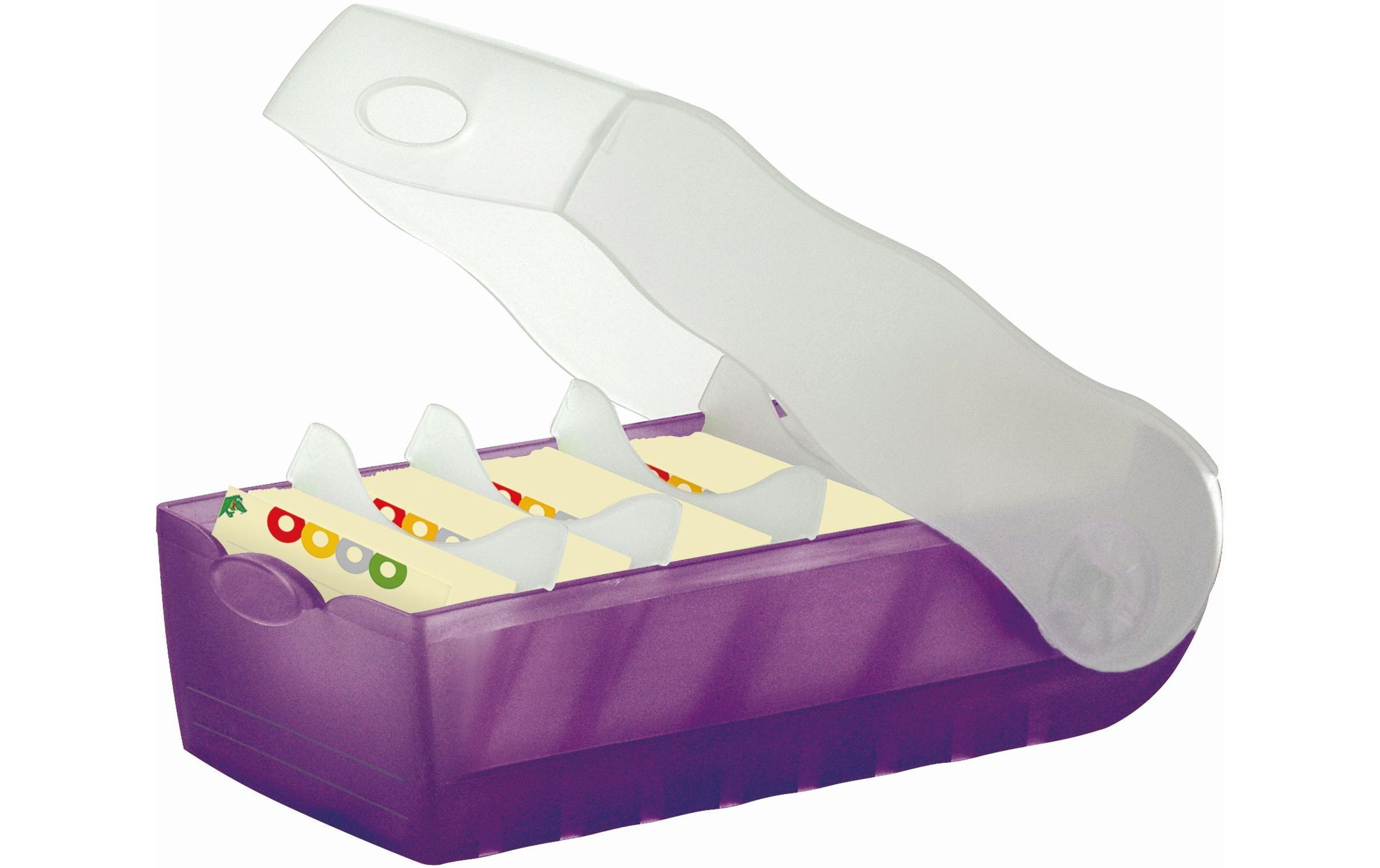 HAN Karteibox Croco A8, Violett HAN Karteibox Croco A8, Violett