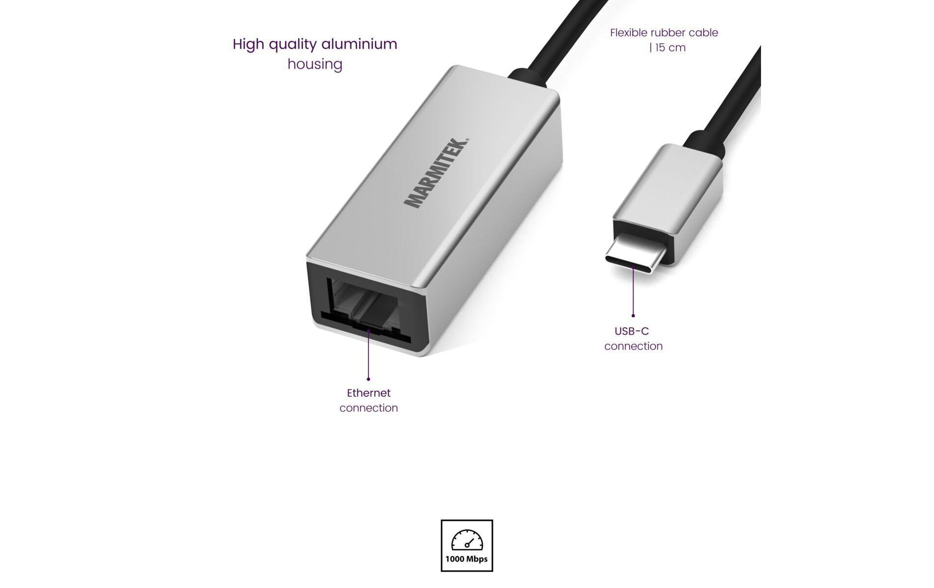 Marmitek Adapter Connect USB-C > Ethernet