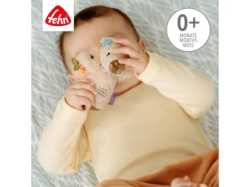 fehn Mini-Rassel Capybara Plüsch /Velours, Beige / Braun fehn Mini-Rassel Capybara Plüsch /Velours, Beige / Braun