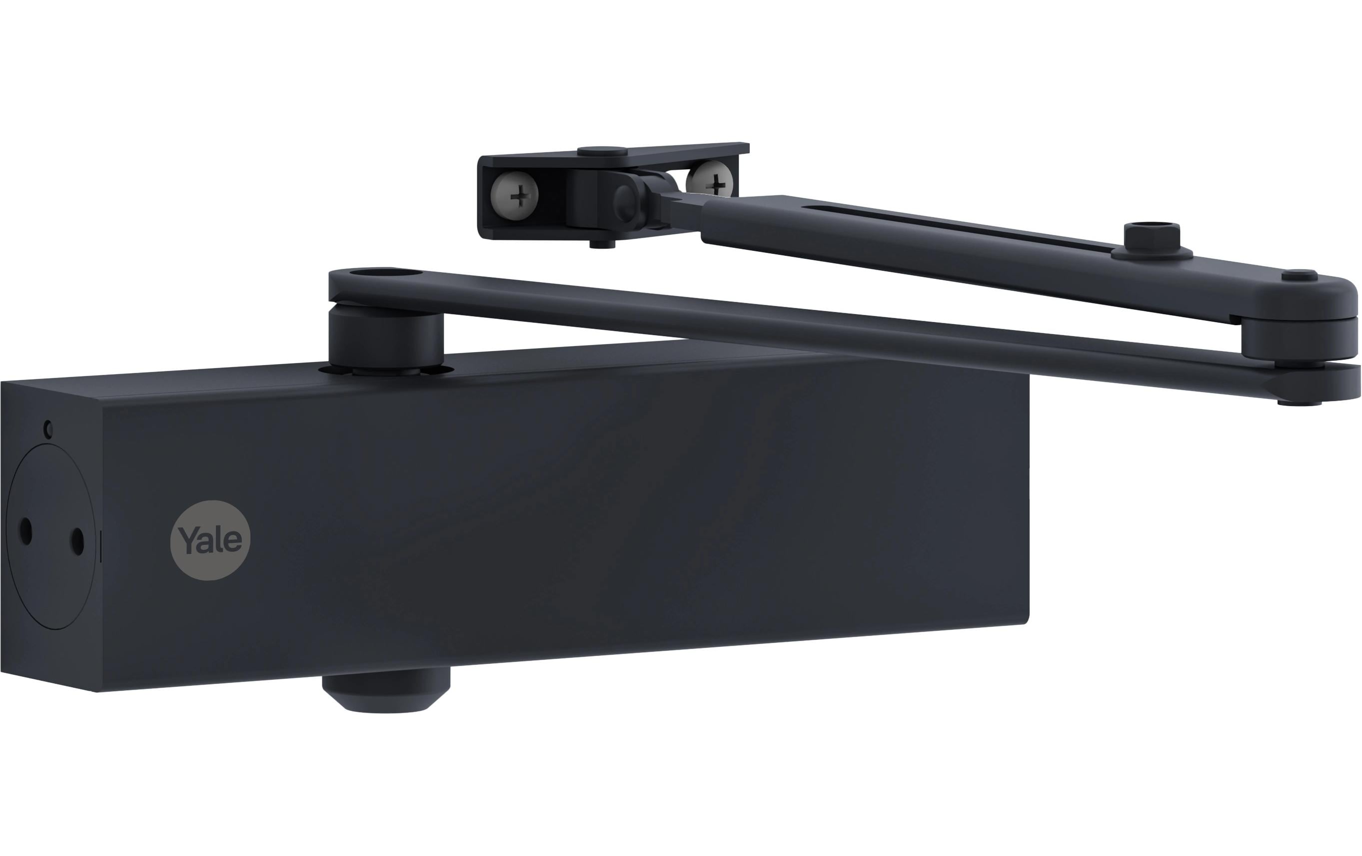 Yale Türschliesser mit Standardarm, Serie 5500 Schwarz