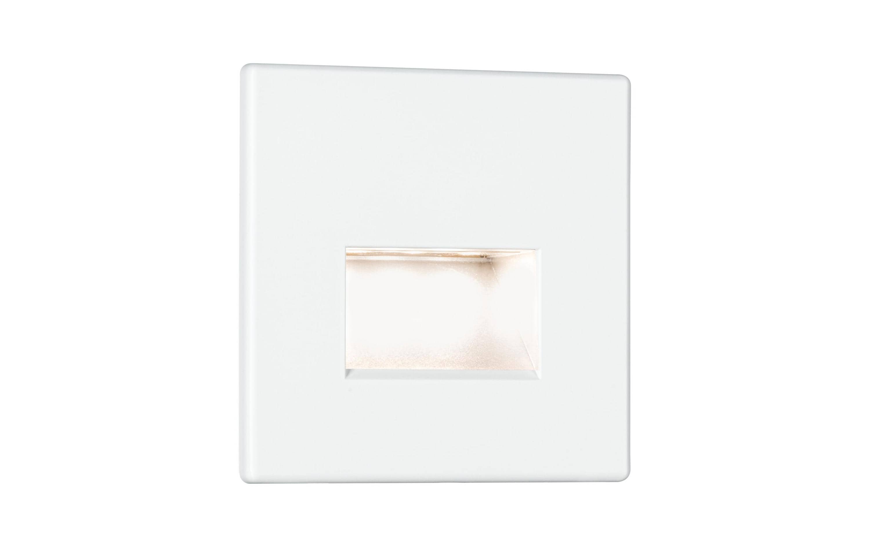 Paulmann Wandeinbauleuchte LED Edge Quadro, 1.2W, 2700K, Weiss Paulmann Wandeinbauleuchte LED Edge Quadro, 1.2W, 2700K, Weiss