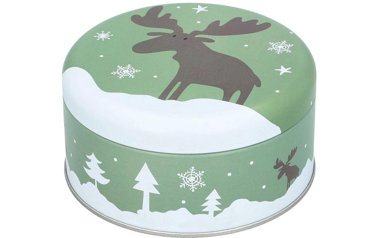 RBV Birkmann Guetzli-Dose Christmas Animals 2-teilig, SØ12 cm,MØ14 cm
