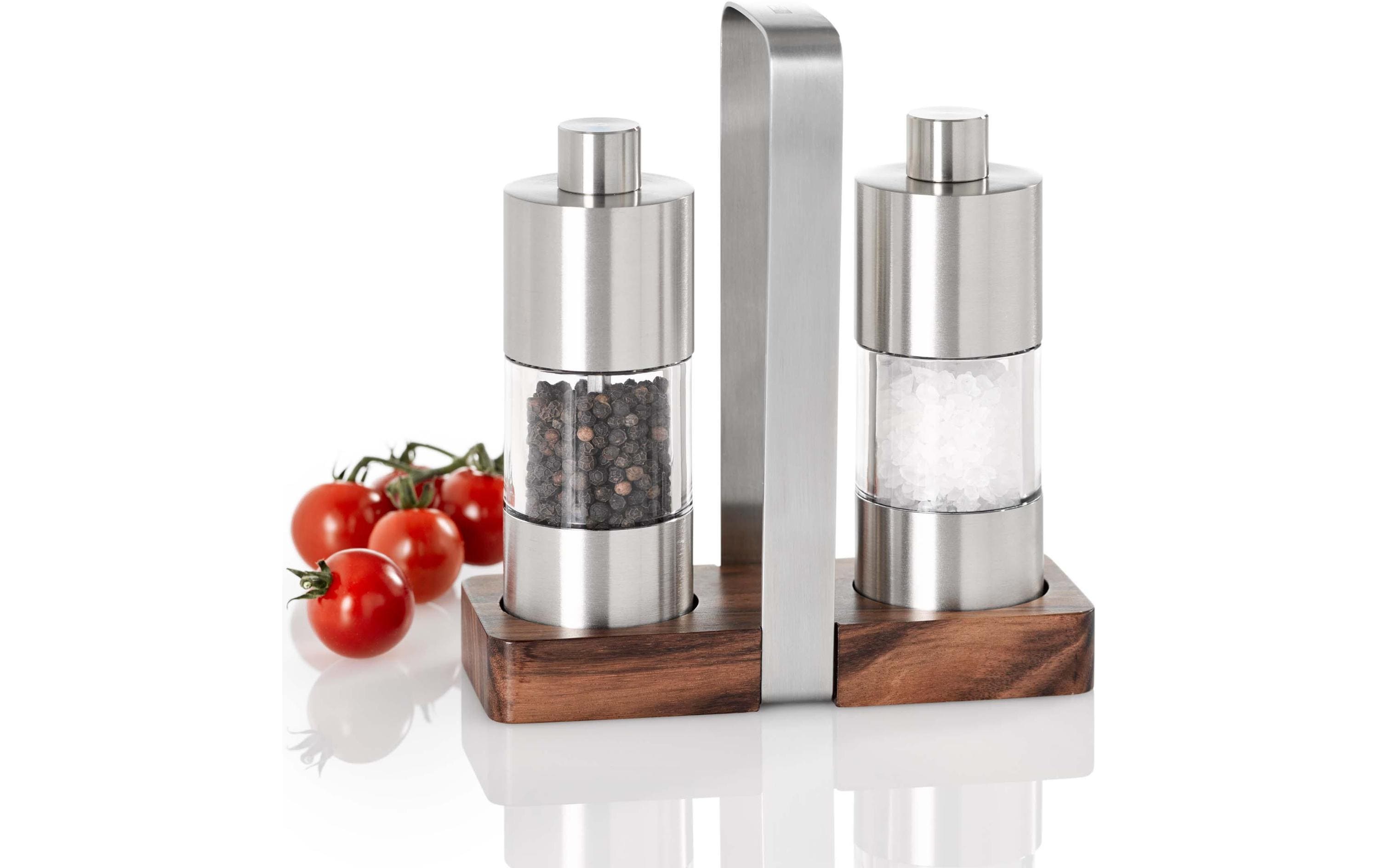 AdHoc Salz- und Pfeffermühle MENAGE Classic 2 Stück, 13 cm, Silber AdHoc Salz- und Pfeffermühle MENAGE Classic 2 Stück, 13 cm, Silber